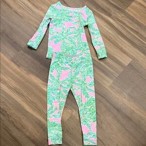 Lilly Pulitzer Palm PJ set size 2